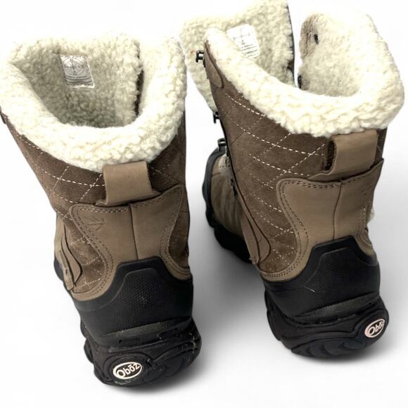 Oboz Women's 6 Bridger 9" Insulated B-DRY Boot Weather Waterproof Sherpa Snow - Picture 4 of 7